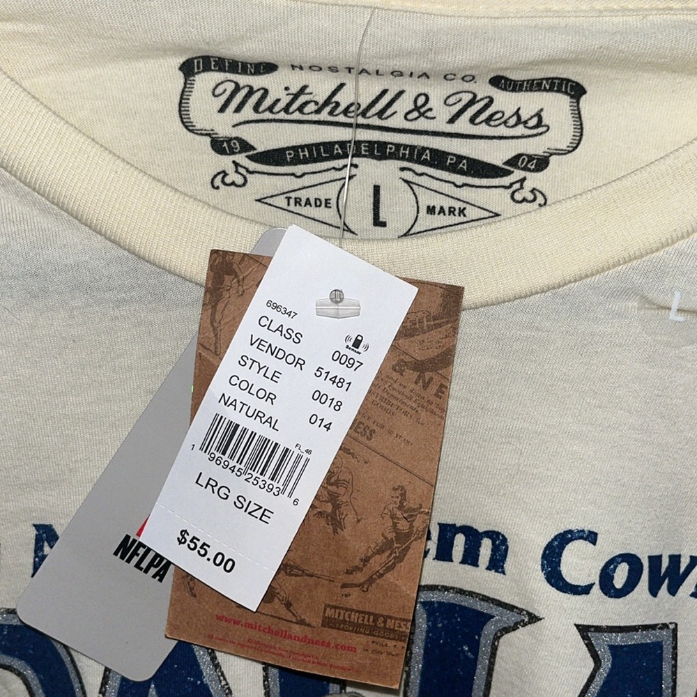 Mitchell & Ness Cream Dallas Cowboys Super Bowl Tee - Picture 4 of 5